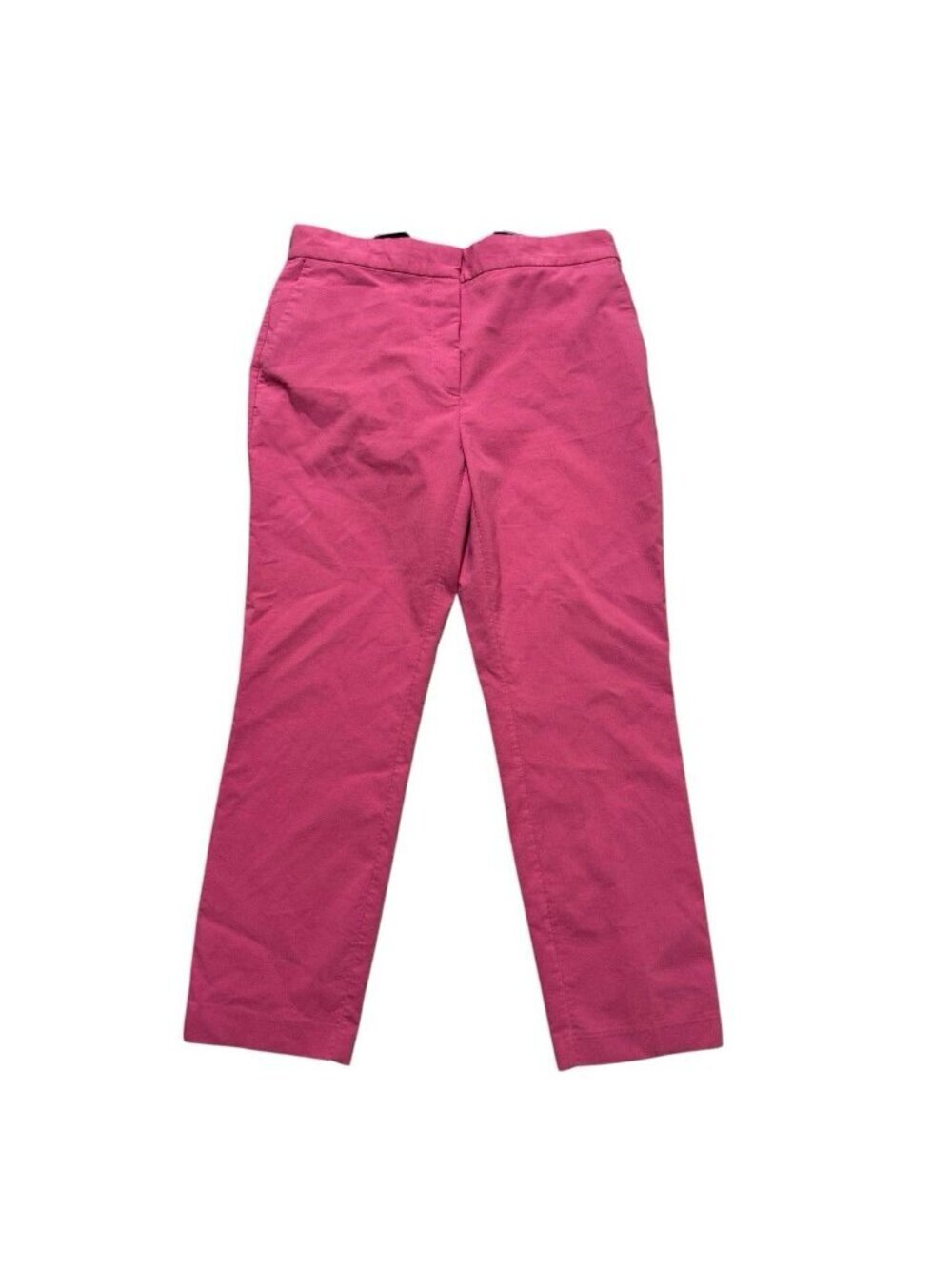 ZARA Pink Ankle Pants XL Elastic Back Cotton Blend Slim Work Casual